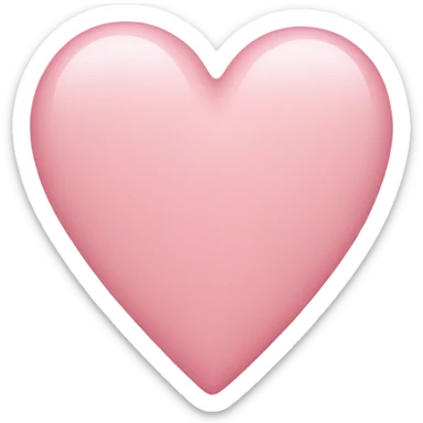 Light pink heart sticker