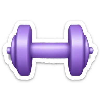 pale purple dumbbell  sticker