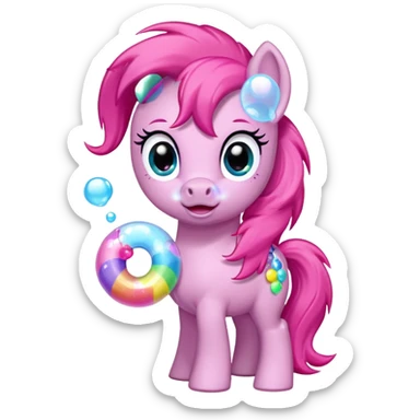 My little pony with gum sticker