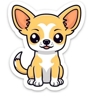Chihuahua looking guilty sticker