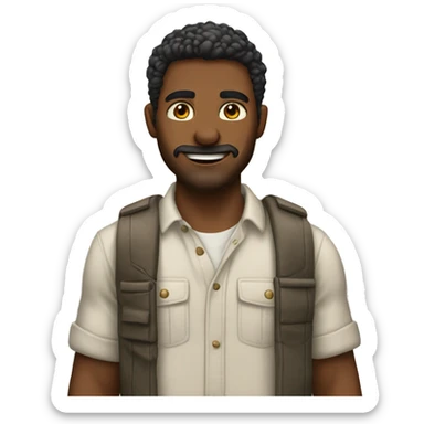 Homem com o polegar pra cima sticker