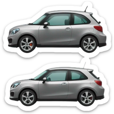 hatchback-car-black sticker