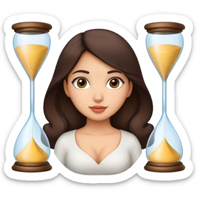 a latina girl with a hour glass body sticker