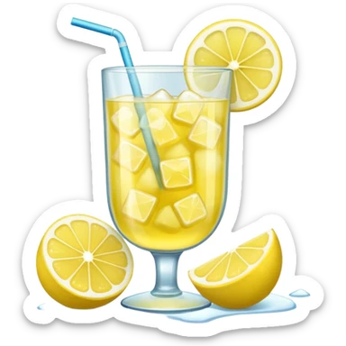 lemonade with big ice sticker