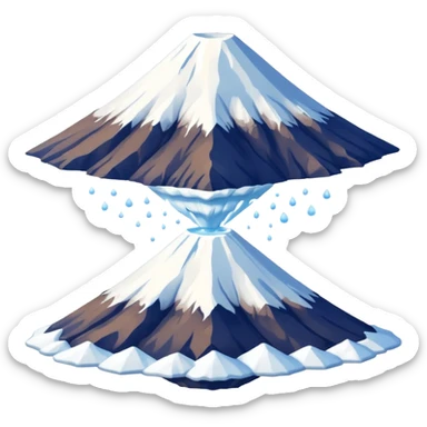 Mount Fuji with a clean background sticker