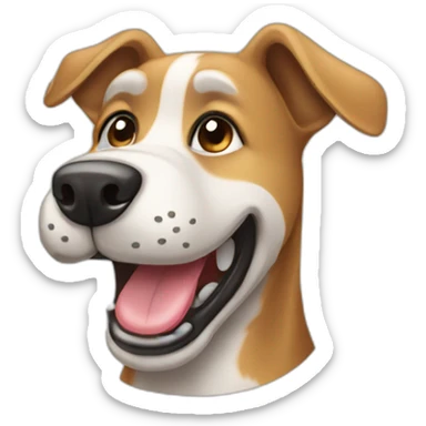 dog-happy-working sticker
