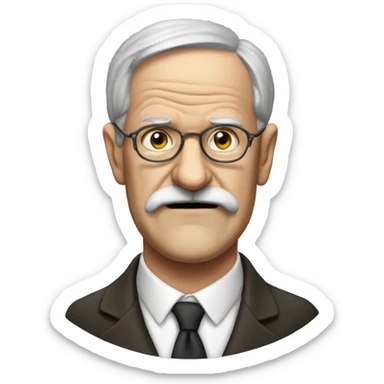 Freud humour sticker