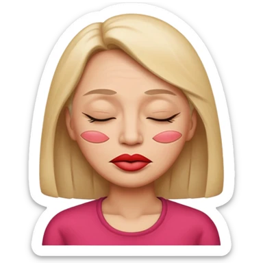 ishowspeed my mom kinda homeless emoji lips closed and eyes closed sticker