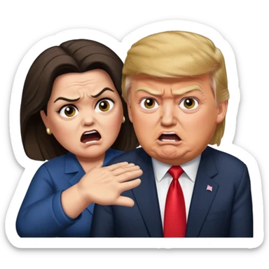 trump slapping Rosie o’donnell  sticker