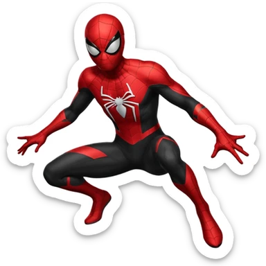 Black Spider man sticker