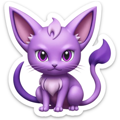 Noibat-Mewtwo-Espeon-Delcatty-hybrid sticker