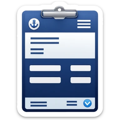 fast invoice generator navy color sticker