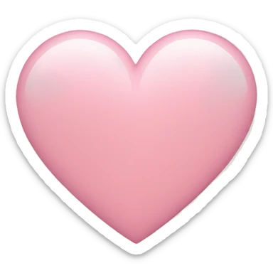 Light Pink heart  sticker