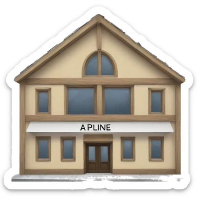 a frame alpine art gallery building sticker