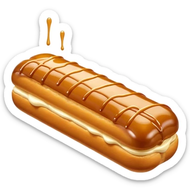 Caramel drizzle éclair























 sticker