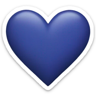 Indigo heart sticker