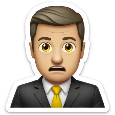 vladimir zelensky angry sticker