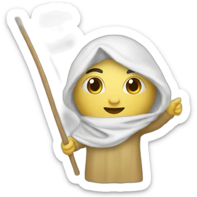 emoji algérien avec drapeau sticker