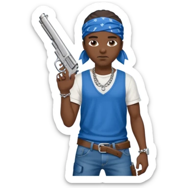 gangster crips sticker