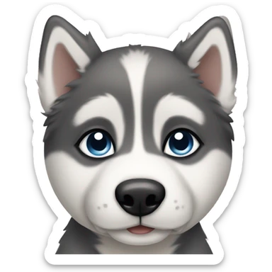 Husky puppy sticker