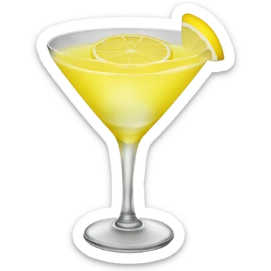 Lemon drop martini sticker