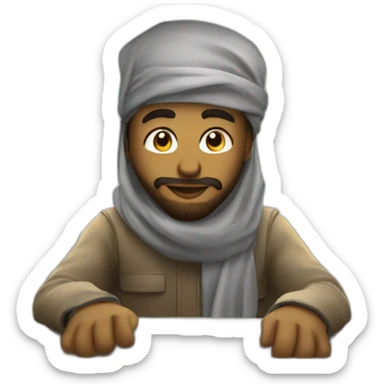 Musulman dans un avion sticker