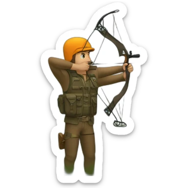Bow hunting sticker