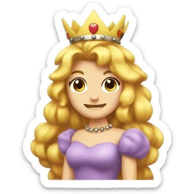 Princess Bowsette sticker
