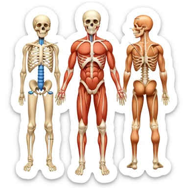 imagenes del aparato locomotor sticker