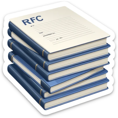 Requests for Comments with "RFC" letter on it sticker
