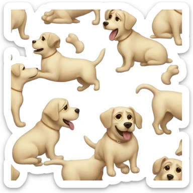 Dog in heaven  sticker