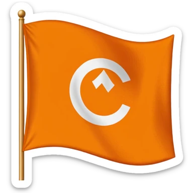 Make emoji use orange flag and 🪯 thise emoji,emoji fit in flage  sticker