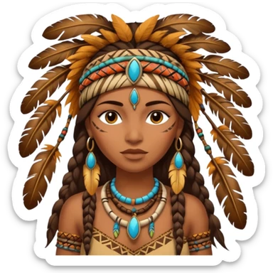 jungle woman sticker