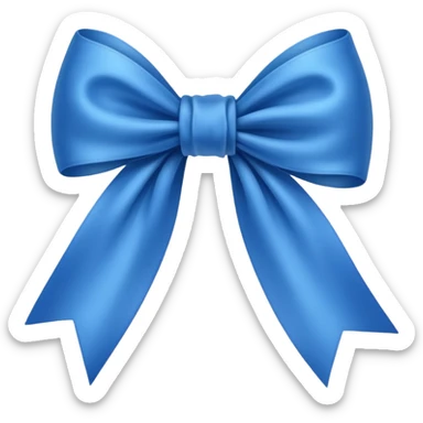 un fiocco azzurro sticker