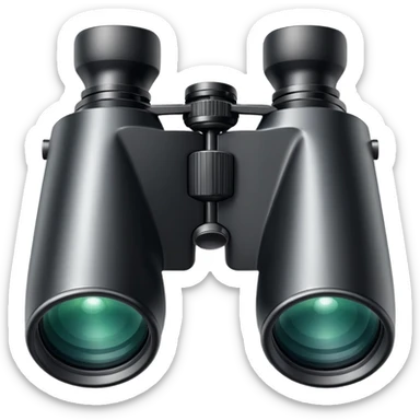 binoculars with shine sticker
