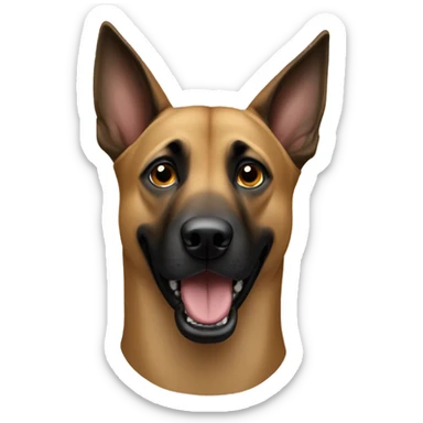 Malinois dog only the head sticker