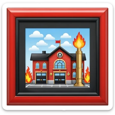 nozzle in fire station sticker