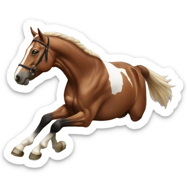 jumping horse sticker