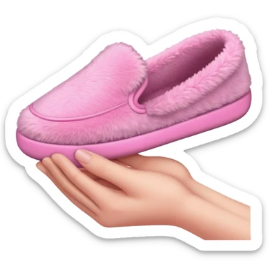 Slipper in a hand sticker