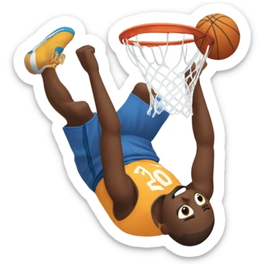 Bill dunking basketball  sticker