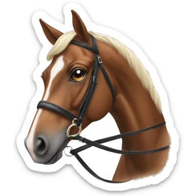 Dressage horse sticker