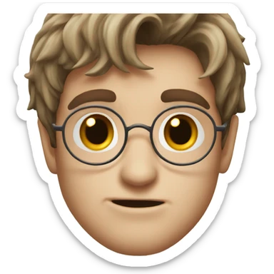 Harry potter face  sticker