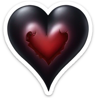 Gothic heart  sticker