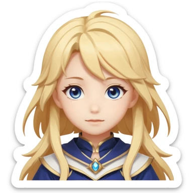 Cute Lumine from Genshin Impact in Photorealistic Hoyoverse Anime Style  sticker