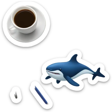 Ballena tatuaje  sticker