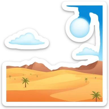 Arabian Desert sticker