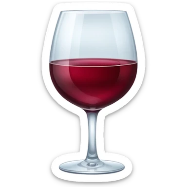 glass of wine  sticker