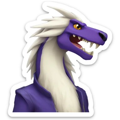 a colorful edgy vernid-sergal-fionbri sticker