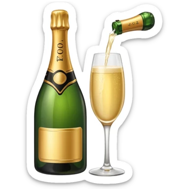 champagne sticker