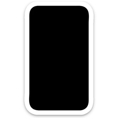 flat icon style minimal silver iPhone 15 on white background sticker